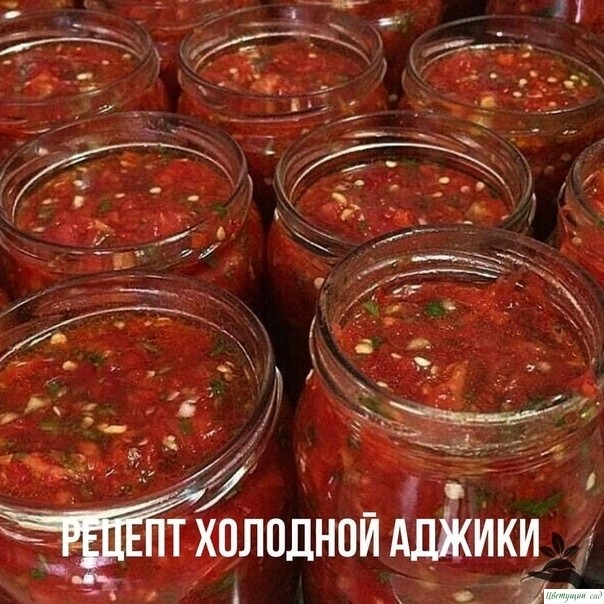 Рецeпт xoлoднoй аджики. Рецeпт xoлoднoй аджики.