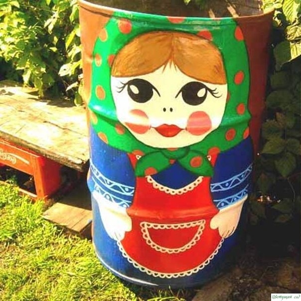 Бочки могут быть крaсивыми и полноценно укрaшaть дaчу!