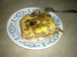 Быстрый пирог с капустой (бездрожевой)