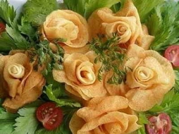 Картофельные розы Картофельные розы