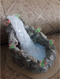Декоративный водопад ...из клея Декоративный водопад ...из клея