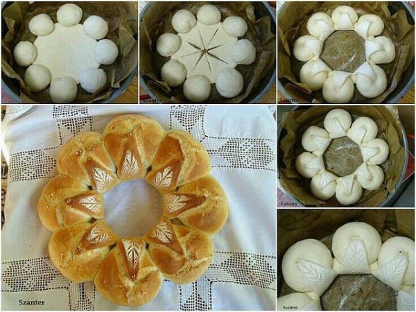 Пироги с цветами Пироги с цветами