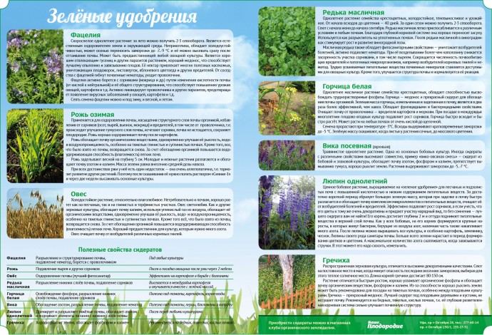 Зелёные удобрения