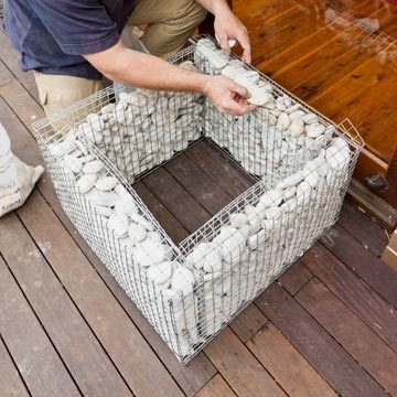 Как сделать кашпо из габионных конструций. Как сделать кашпо из габионных конструций.